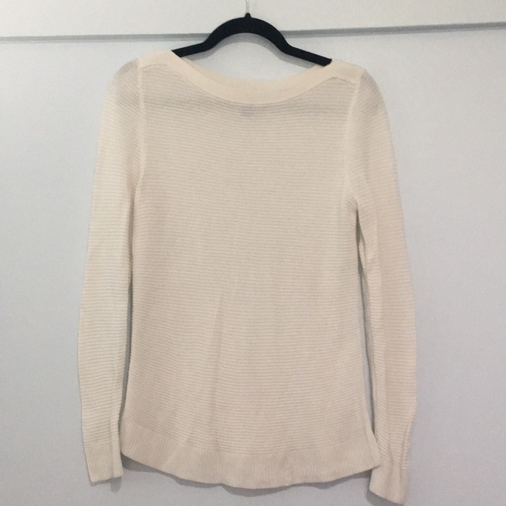 Ann Taylor Factory White Sweater